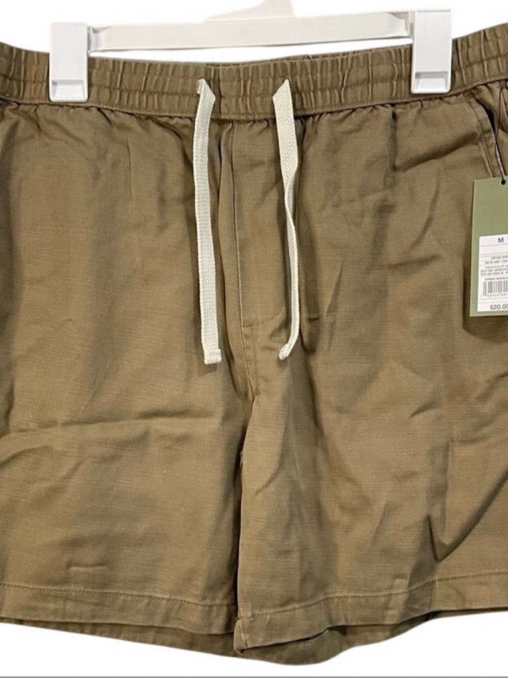 Goodfellow & Co Olive/Tan Drawstring Flat Front Shorts